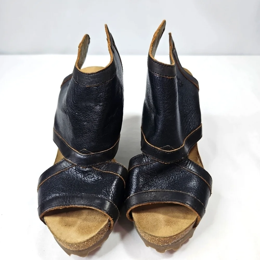 Fly London Adye Wedge Sandals Size 38
